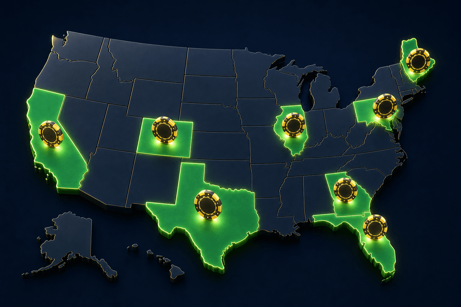Two More States Go Live: Us Online Betting Map Hits 38